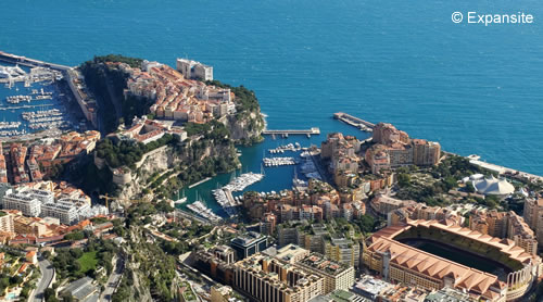 Vue de Monaco depuis la Tête de Chien